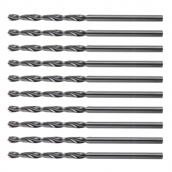 Wiertła do metalu HSS, 2.5 mm, 10 szt.