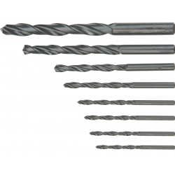 Wiertła do metalu HSS, 3.0-10.0 mm, zestaw 8 szt.
