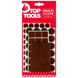 Podkładki filcowe samoprzylepne, brązowe, 106 szt.