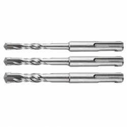 Zestaw wierteł do betonu SDS, zestaw 3 szt. - 6, 8, 10 x 110 mm