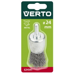 Szczotka druciana pędzelkowa z trzpieniem 24 mm