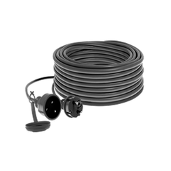 SCHMITH PRZEDŁUŻACZ GUMOWY, PRZEW 3X1,5MM, 15M, CZARNY