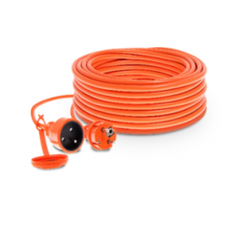 SCHMITH PRZEDŁUŻACZ PRZEW 2X1MM, 20M, POMARAŃCZOWY