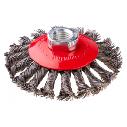 SCHMITH Szczotka tarczowa z nakrętką M14 drut SKR 120