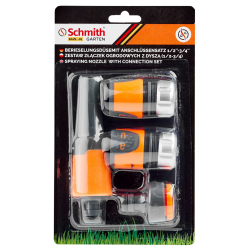 SCHMITH Zestaw złączek ogrodowych z dyszą FEST (1/2-3/4)