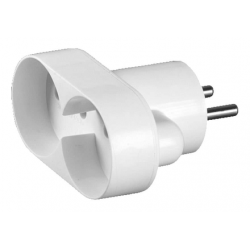 SCHMITH Rozgałęźnik 2 gniazdowy okrągły