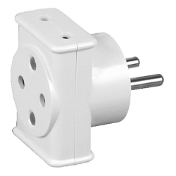 SCHMITH Rozgałęźnik 3 gniazdowy z przesłonami