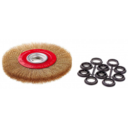 SCHMITH Szczotka tarczowa z otworem 32 drut falowany 200