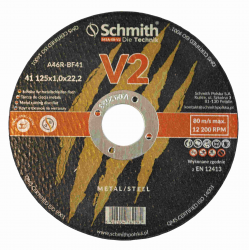 SCHMITH Tarcza do cięcia metalu V2 125x1x22,2