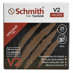 SCHMITH Tarcza do cięcia metalu V2 125x1x22,2