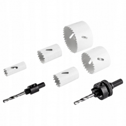 Otwornice bi-metalowe 19-68 mm, zestaw 7 szt.