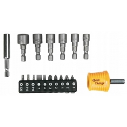 Końcówki wkrętakowe i nasadki z uchwytem, zestaw 1