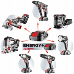 Wiertarko-wkrętarka akumulatorowa Energy+ 18V, Li-