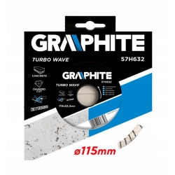 Tarcza diamentowa 115 x 22.2 mm, turbo wave