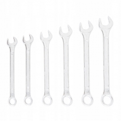 Klucze płasko-oczkowe 8-17 mm, zestaw 6 szt.