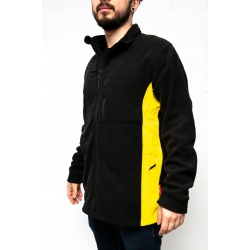 LAHTI PRO BLUZA POLAROWA CZARNO - ŻÓŁTA ROZ. XXL