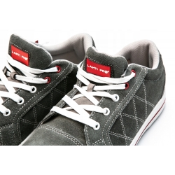 LAHTI PRO PÓŁBUTY ZAMSZOWE SZARO - CZERWONE