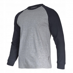 LAHTI PRO KOSZULKA Z DŁUGIM RĘKAWEM SZARO-CZARNA