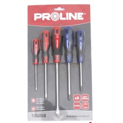 PROLINE ZESTAW ŚRUBOKRĘTÓW WKRĘTAKÓW ŚRUBOKRĘTY x5