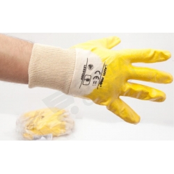 PROLINE RĘKAWICE RĘKAWICZKI ROBOCZE NITRYL ŻÓŁTE 9