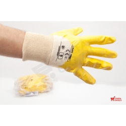 PROLINE RĘKAWICE RĘKAWICZKI ROBOCZE NITRYL ŻÓŁTE 9