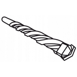 Wiertło do betonu 18 x 160 mm, końcówka motylkowa