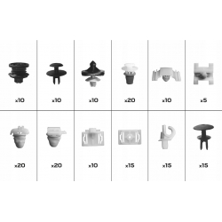 Zestaw spinek samochodowych Audi, 160 sztuk