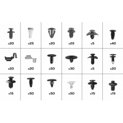 Zestaw spinek samochodowych Mazda, 475 sztuk