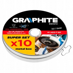 Tarcza tnąca do metalu 125 x 1.0 x 22.2 mm, 41 A60