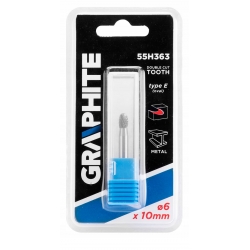 Frez do metalu HM, typ E (owalny), 6 x 10 mm, trzp