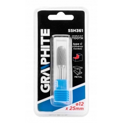 Frez do metalu HM, typ C (walcowy zaokrąglony), 12