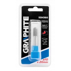 Frez do metalu HM, typ C (walcowy zaokrąglony), 10