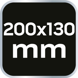 Kątownik z podstawą, DIN875/2, 200x130mm