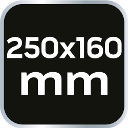 Kątownik płaski, DIN875/2, 250x160mm