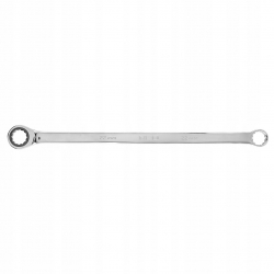 Klucz oczkowy dwustronny z grzechotką, długi 22 mm