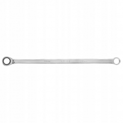 Klucz oczkowy dwustronny z grzechotką, długi 19 mm