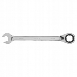 Klucz płasko-oczkowy z grzechotką i przełącznikiem