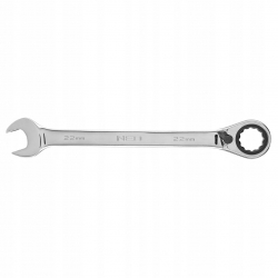 Klucz płasko-oczkowy z grzechotką i przełącznikiem