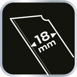 Nóż z ostrzem trapezowym, metalowy korpus