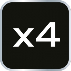 Przecinaki do nakrętek, zestaw 4 szt.