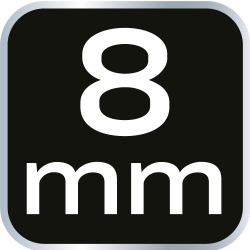 Klucz płasko-oczkowy z przegubem i grzechotką 8 mm