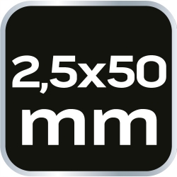 Wkrętak precyzyjny płaski 2.5 x 50 mm, S2