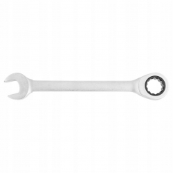 Klucz płasko-oczkowy z grzechotką, 19 mm