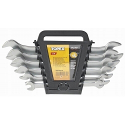 Klucze płaskie dwustronne 6-17 mm, zestaw 6 szt.