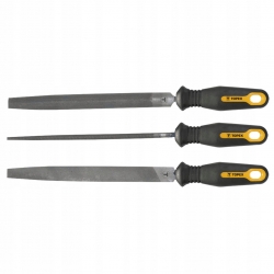 Pilniki do metalu, 200 mm/2, zestaw 3 szt.