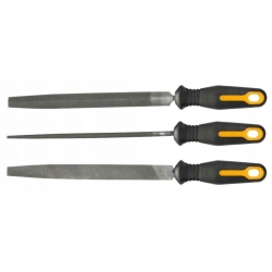 Pilniki do metalu, 200 mm/2, zestaw 3 szt.