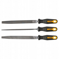 Pilniki do metalu, 200 mm/2, zestaw 3 szt.