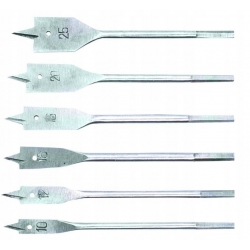 Wiertła do drewna łopatkowe, zestaw 6 szt.