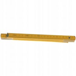 Miara składana drewniana 1 m, żółta