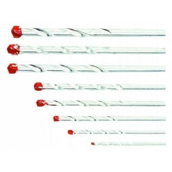 Wiertła do gazo-betonu 3-10 mm, zestaw 8 szt.